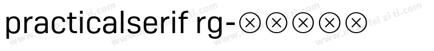 practicalserif rg字体转换